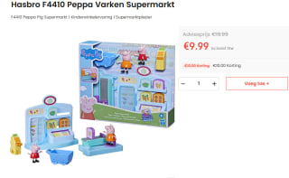 Hasbro Peppa Pig Supermarkt Speelfiguur voor €9,99 bij Ochama