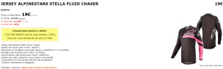 Jersey de Moto Alpinestars Stella Fluid Chaser. por 19€