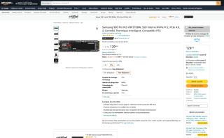 Memoria SAMSUNG SSD Interno 990 Pro 2TB NVME por solo 129,99€