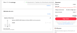 MyWave MWBTM-8002 Batidora De Mano 800W con dos accesorios Por 17,53€