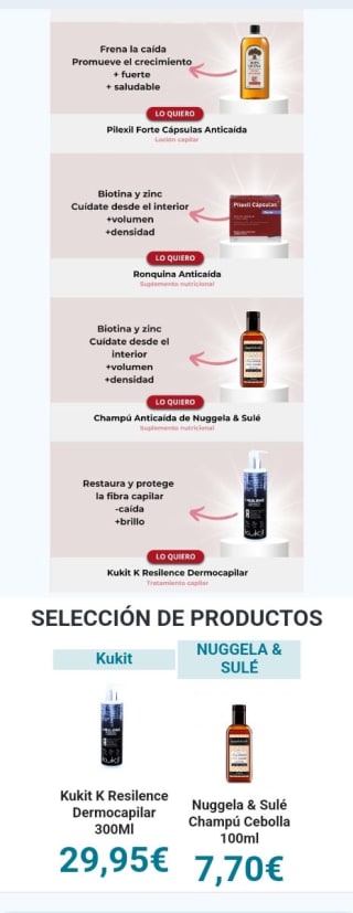 Ofertas Stop caída capilar desde Perfumerías Laguna.