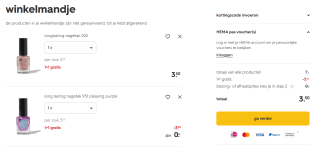 1+1 gratis op nagellak bij HEMA