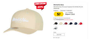 Mitchell & Ness Pinscript pet voor €5,55 bij Sport-Korting