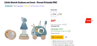 Little Dutch Giftset Hout Forest Friends FSC voor €10,01 bij Bol