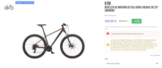 Bicicleta KTM Chicago 292 28" por 399,99€