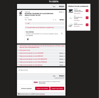 Secadora con Bomba de Calor Serie 8000 AbsoluteCare de 8kg por solo 497,62€
