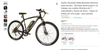 Bicicleta eléctrica Swifty Mountain Ebike cambio Shimano de 7 velocidades y frenos de disco por 567€