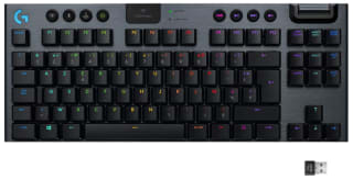 Clavier gaming Mécanique sans-fil Logitech G915 TKL Tenkeyless Lightspeed- Switch ultra-plat GL Tactile, RGB à 93,18€