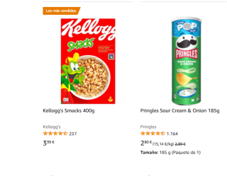 Segunda unidad al 50% descuento en alimentación en Amazon