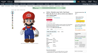 Peluches Super Mario por 7,26€