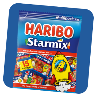 €1 cashback op de Haribo Starmix Multipack verpakking