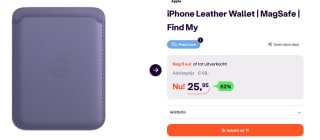 Leren kaarthouder wisteria met MagSafe voor iPhone voor €25,95 bij Ibood