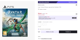 Juego Avatar Frontiers of Pandora PS5 por 36.95€ (Cuenta Nueva 24.95€)