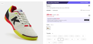 Zapatillas De Fútbol Sala Kelme Elite por 28.9€ (Cuenta Nueva 18.9€)