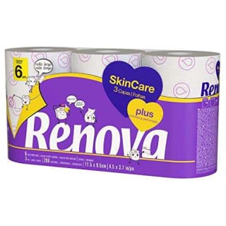 Renova Skin Care Plus Papel Higiénico Decorado Perfumado 6 Rollos por 3,39€