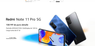 Xiaomi Redmi Note 11 Pro 5G 6GB 128GB por solo 174,99€