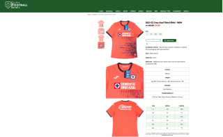 Camiseta 3a Equipación Cruz Azul 21/22 por solo 25€