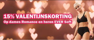 15% korting op de dames Romance en heren EVER Soft serie bij Sloggies