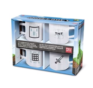 Set 4 Tazas de Café Minecraft por solo 6,99€
