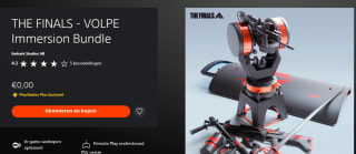 THE FINALS - VOLPE Immersion bundel gratis in de Playstation Store