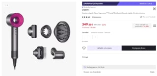 Secador de pelo Dyson Supersonic por 299€