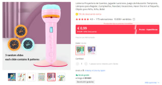 Linterna proyectora de dibujos animados por 0,95€