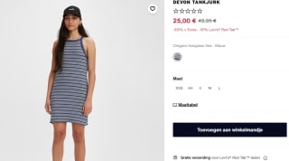 Levi's jurkje 'Devon' voor €25 bij Levi's