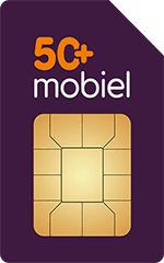 50PlusMobiel-Sim Only-abonnement met onbeperkt bellen en sms + 10 GB 4G+ voor €1 p.m.