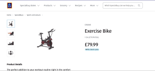 CRANE Exercise Bike - £79.99