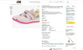 Sneakers Abiertas Blancas para NIÑA CIDRA a tan solo 16,24€