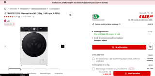 LG | F4WR7511SYW | wasmachine | 11 kg | AutoDose voor €639,20 bij de Mediamarkt.