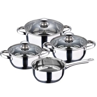 Batería de cocina 7 piezas San Ignacio Faro fabricada en acero inoxidable por 12,64€