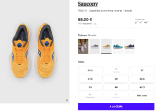 Zapatillas de Running para Mujer Saucony RIDE 15 por 68€