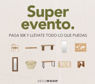 Paga 50€ y llevate todo lo que puedas en Decowood