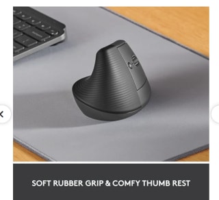 Logitech Lift Vertical Ergonomische Muis - Rechtshandig voor €40,99 bij Ochama