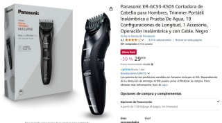 Cortapelos Panasonic ER-GC53 con 19 longitudes de corte por 29,99€