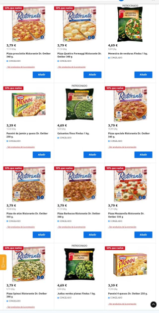 50% que Vuelve desde Carrefour.