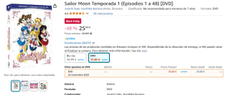 Sailor Moon Temporada 1por 25€