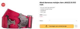 lBlack Bananas meisjes riem voor €5,99 bij Kixx