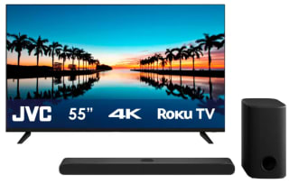 Smart TV JVC 55" 4K UHD + Barra de Sonido Subwoofer LG por $8,498 en Costco