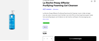 La Roche-Posay Lipikar Wasgel Gevoelige Huid 400 ML voor €9,99