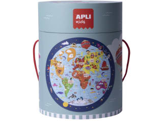 Puzzle APLI KIDS circular mapamundi 48 piezas por solo 7,75€