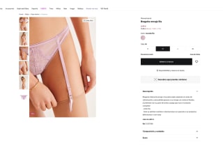 Conjunto Braga encaje lila + Sujetador push up GORGEOUSP Womensecret por 11,98€