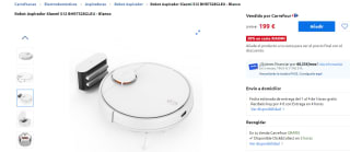 Robot aspirador Xiaomi Robot Vacuum S12 por 159,20€
