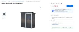 Caseta acero galvanizado por 129€