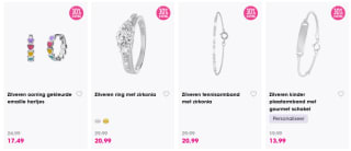 30% korting op alle zilveren & stalen sieraden bij Lucardi