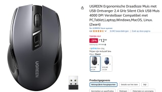 UGREEN Ergonomische Draadloze Muis met USB Ontvanger voor €12,99 bij Amazon
