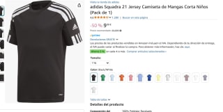 Adidas Squadra 21 Camiseta de Mangas Corta Niños por 9,99€