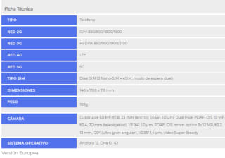 Samsung Galaxy S22 S901 5G dual sim de 8GB/128GB por 509,84€