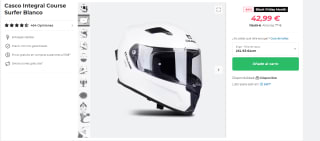 Casco de Moto Integral Course Surfer por 42.99€